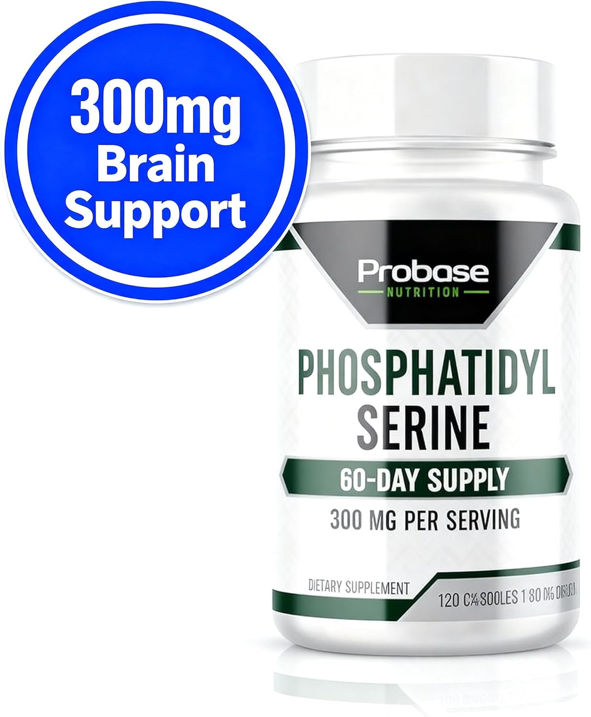 Probase Nutrition Phosphatidylserine 300mg Food Supplement for Cognitive Function - 120 Capsules - görsel 9