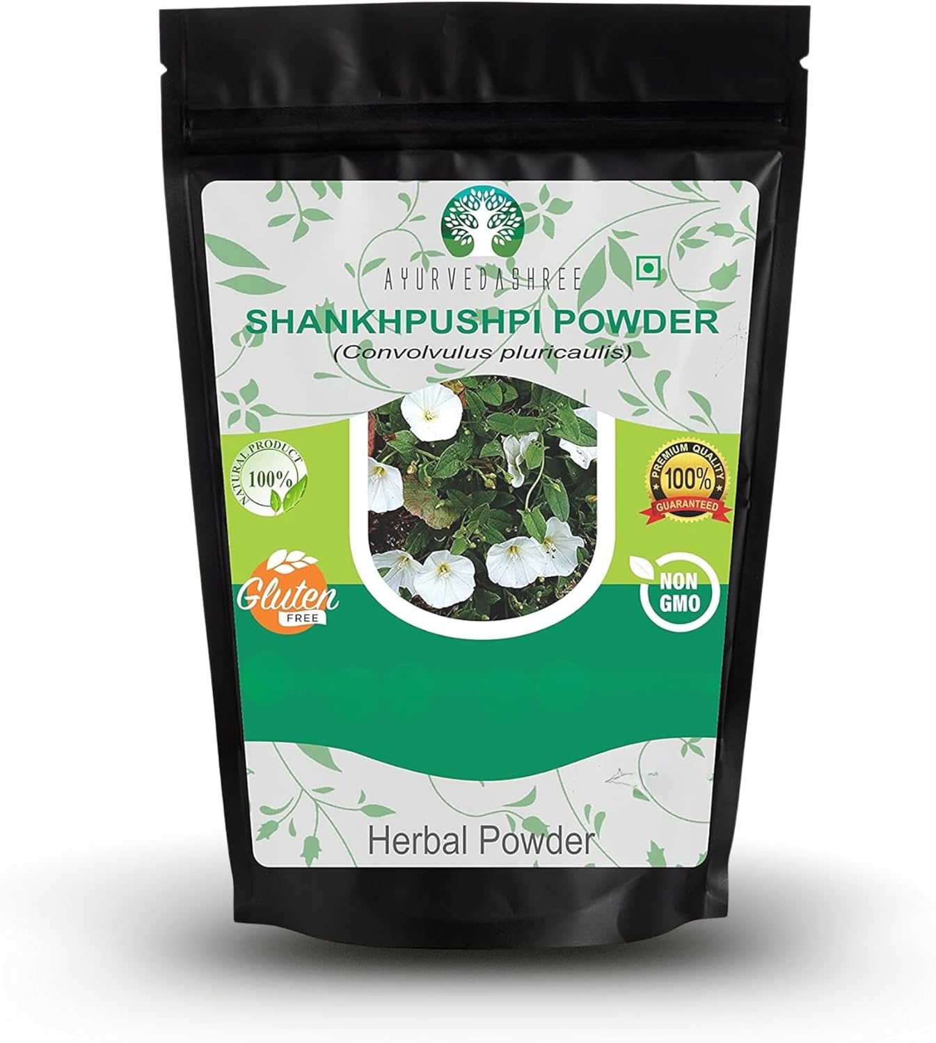 AYURVEDASHREE Shankhpushpi Powder 50g - Convolvulus Pluricaulis, Vegan, Non-GMO - görsel 1