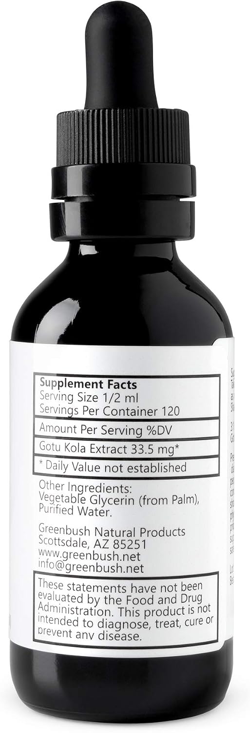 Greenbush Gotu Kola | Centella asiatica | Liquid Extract 60 ml - görsel 2