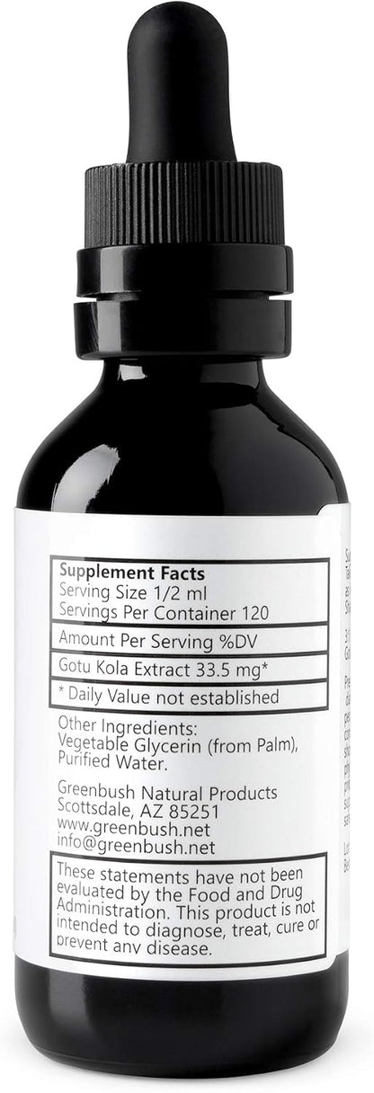Greenbush Gotu Kola | Centella asiatica | Liquid Extract 60 ml