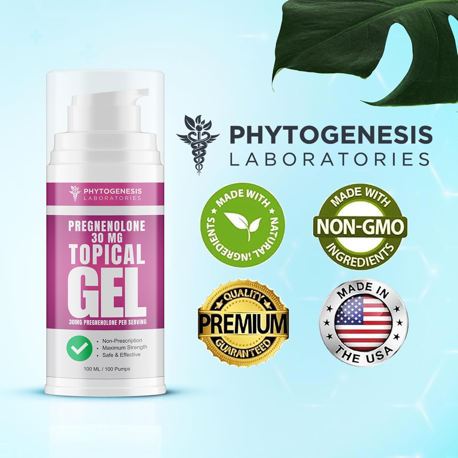 Phytogenesis Pregnenolone 30 Topical Gel (30 mg per pump) – Hormone and Mood Support - görsel 8