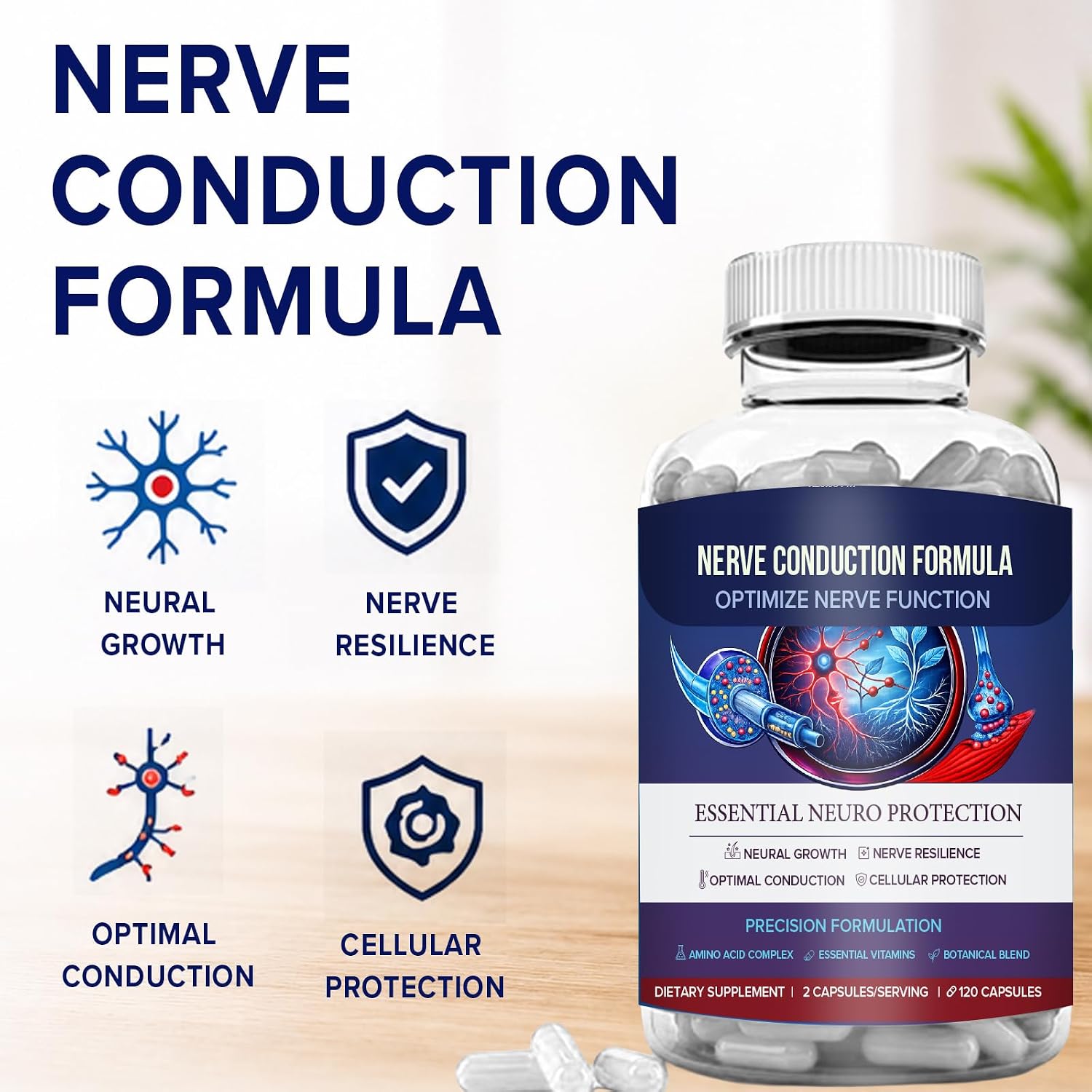 Nerve Support Supplement - Maximum Strength Formula - görsel 2