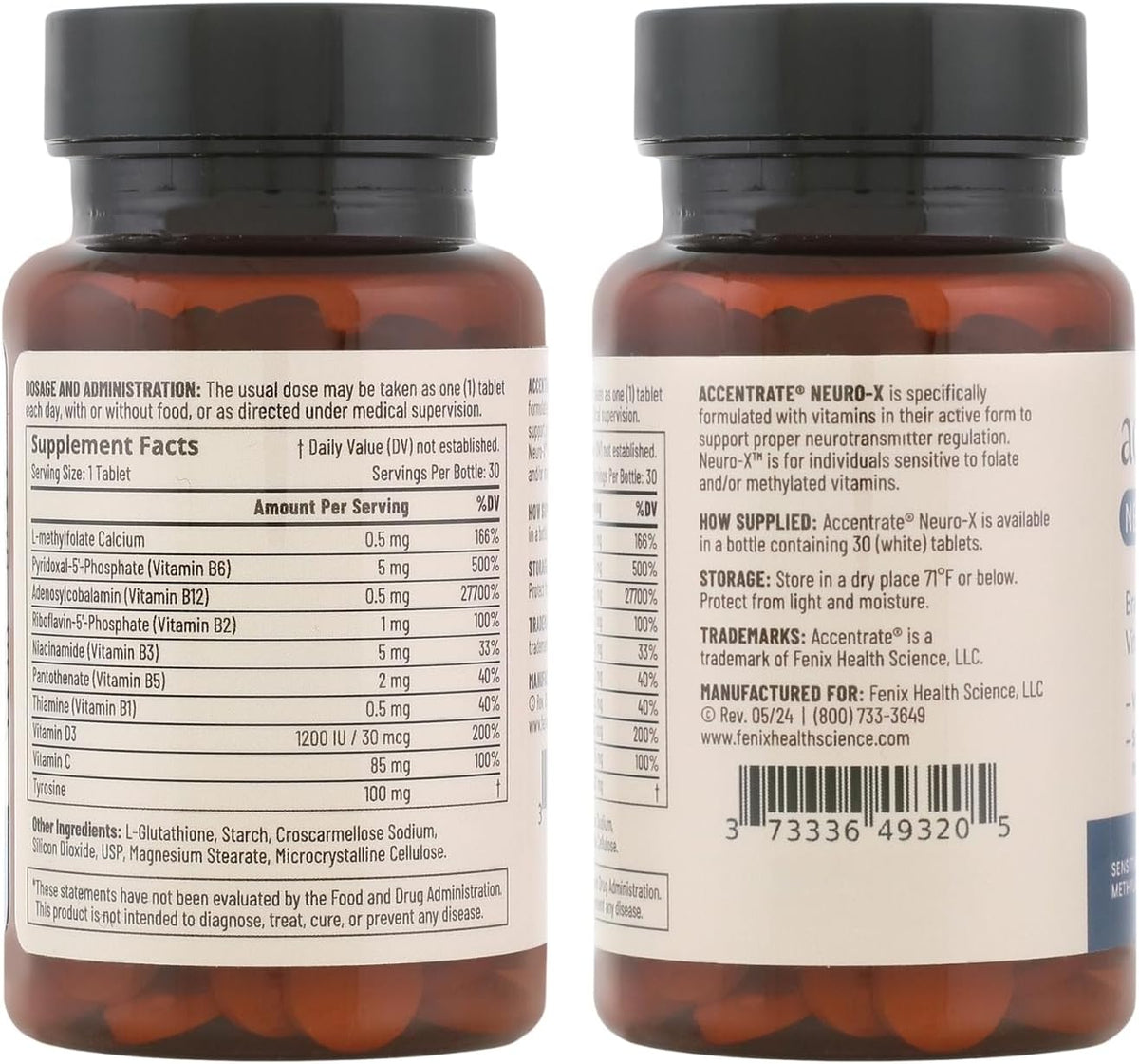 Neuro X Complete Vitamin B Complex - Active Multivitamin with L-Methylfolate, Adenosylcobalamin, and P5P for Brain Health - 30 Tablets - görsel 8