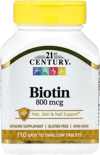 21st Century Biotin 800 mcg, 110 Tablets
