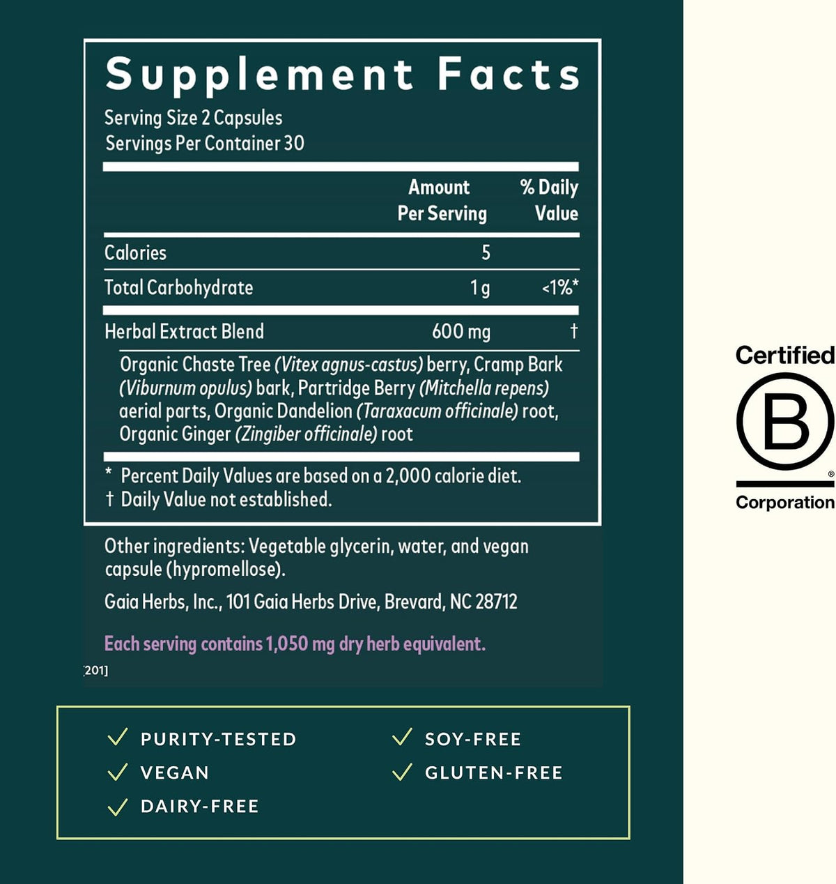 Gaia Herbs Fertility Support - Hormonal Balance Supplement with Chaste Tree (Vitex) - 60 Vegan Liquid Phyto-Caps - görsel 3
