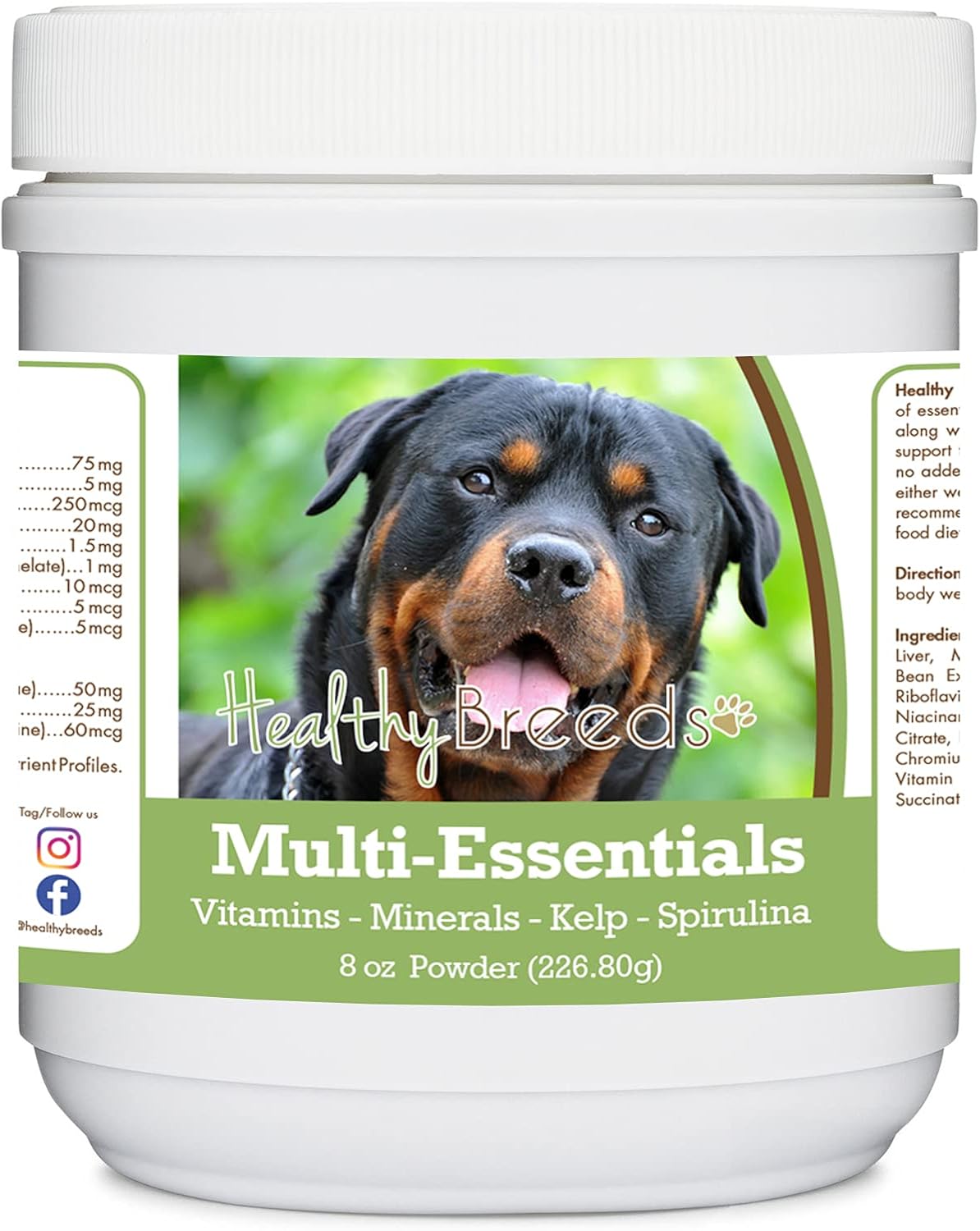 Healthy Breeds Doberman Pinscher, Red and Tan, Multi-Essentials Powder for Dogs - an Ideal Supplement of Vitamins, Minerals & Antioxidants for Your Dog - 227g (8 oz) - görsel 8