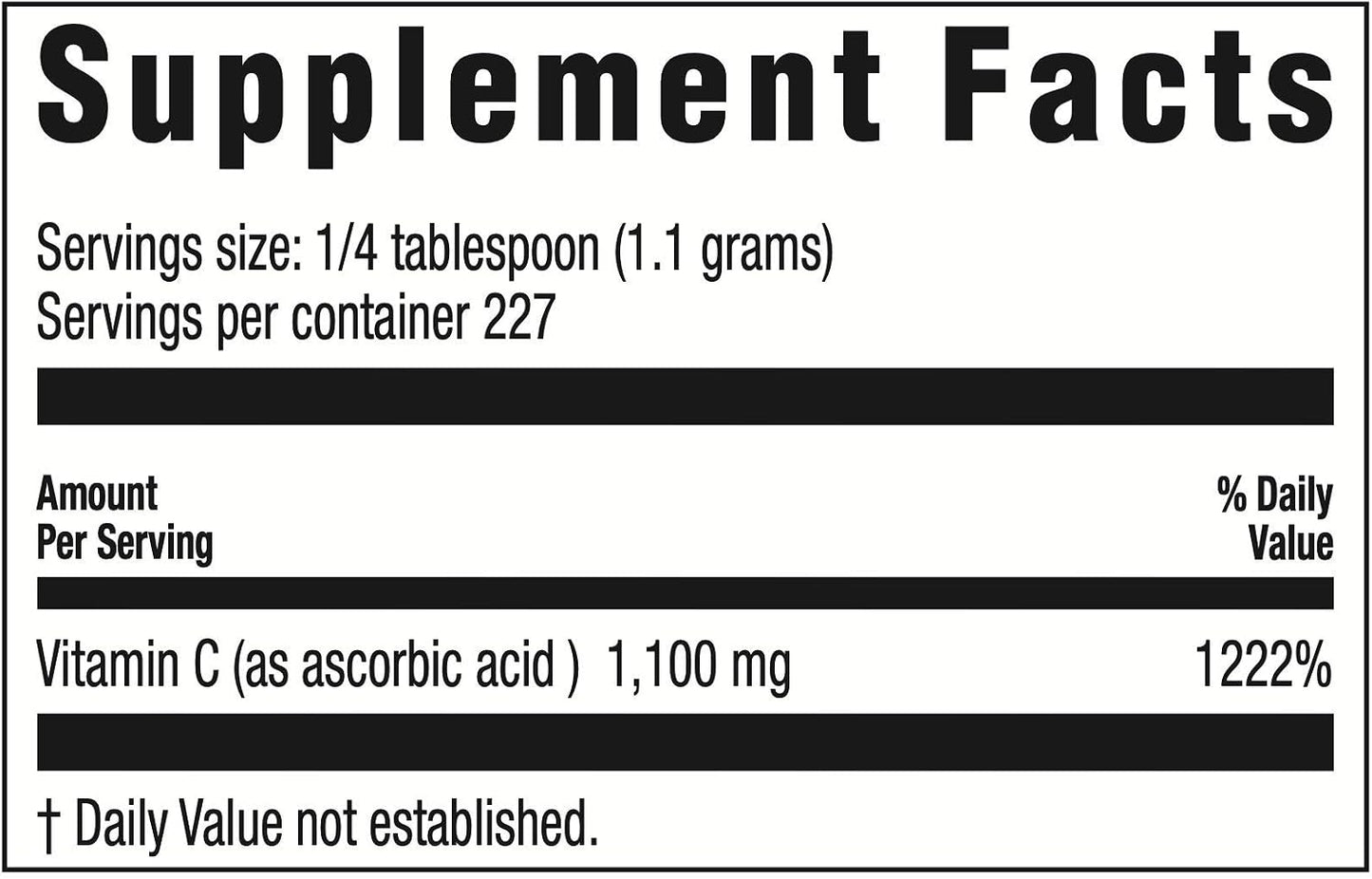 Life Enhancement Ultra Pure Vitamin C Powder - 1,100 mg Ascorbic Acid - 227 Servings - görsel 2