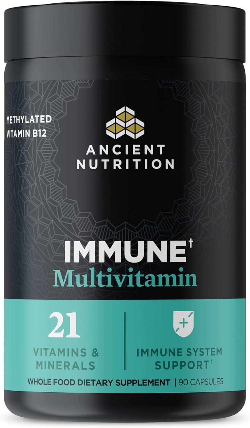 Ancient Nutrition Multivitamin for Immune Support – 90 Capsules - görsel 1