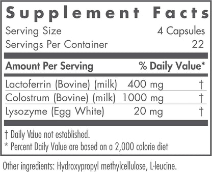 Allergy Research Group NutriCology Laktoferrin with Colostrum – 90 Capsules