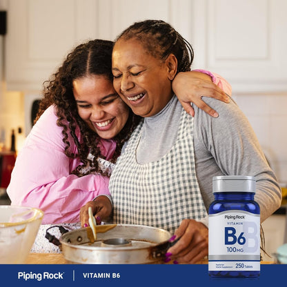 Piping Rock Vitamin B6 100mg Tablets – 250 Tablets