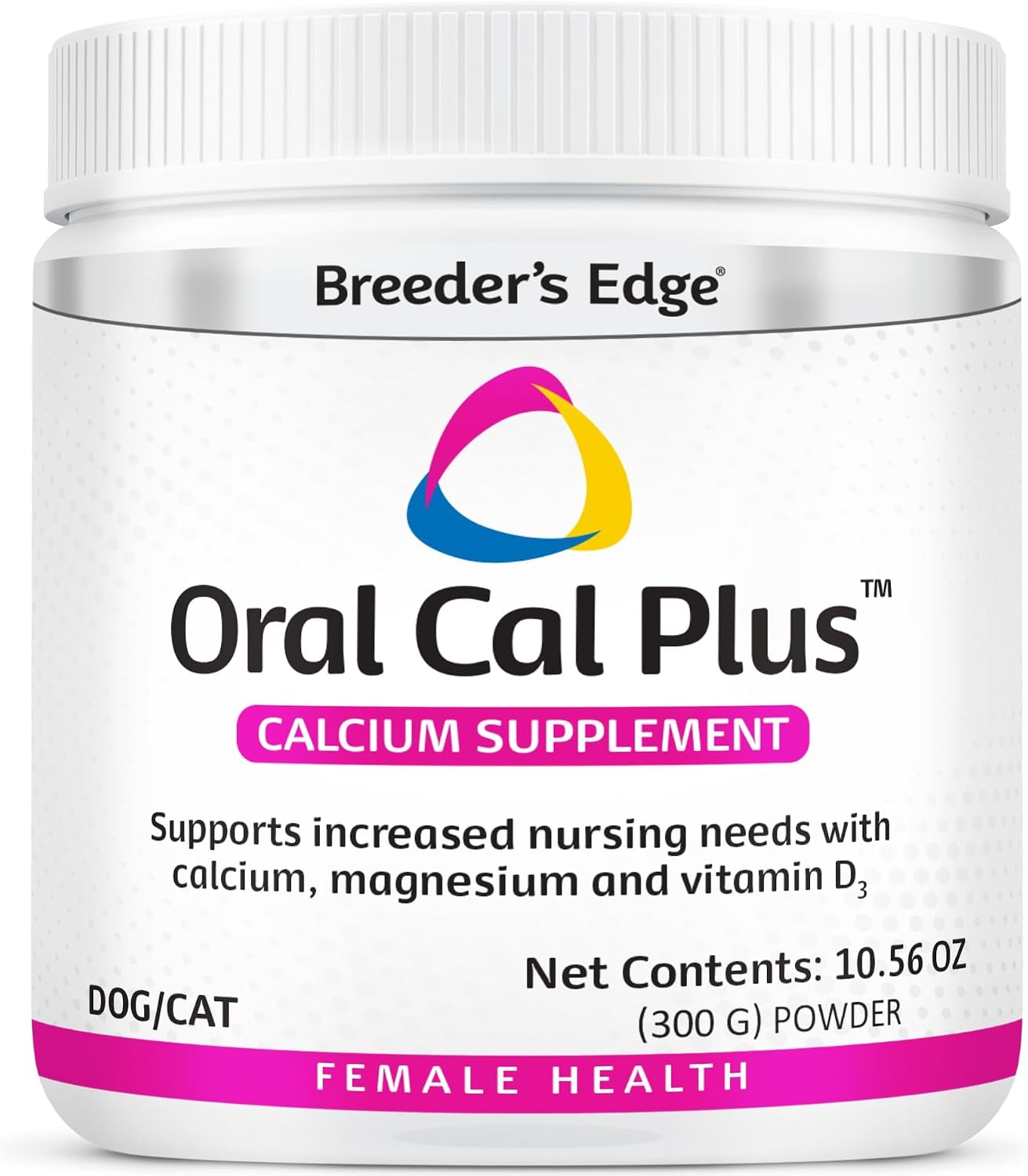 Breeder’s Edge Oral Cal Plus Powder, Calcium & Vitamin D₃ Whelping Supplement for Nursing Dogs and Cats, Supports Healthy Bones, Teeth & Lactation, 300g - görsel 1
