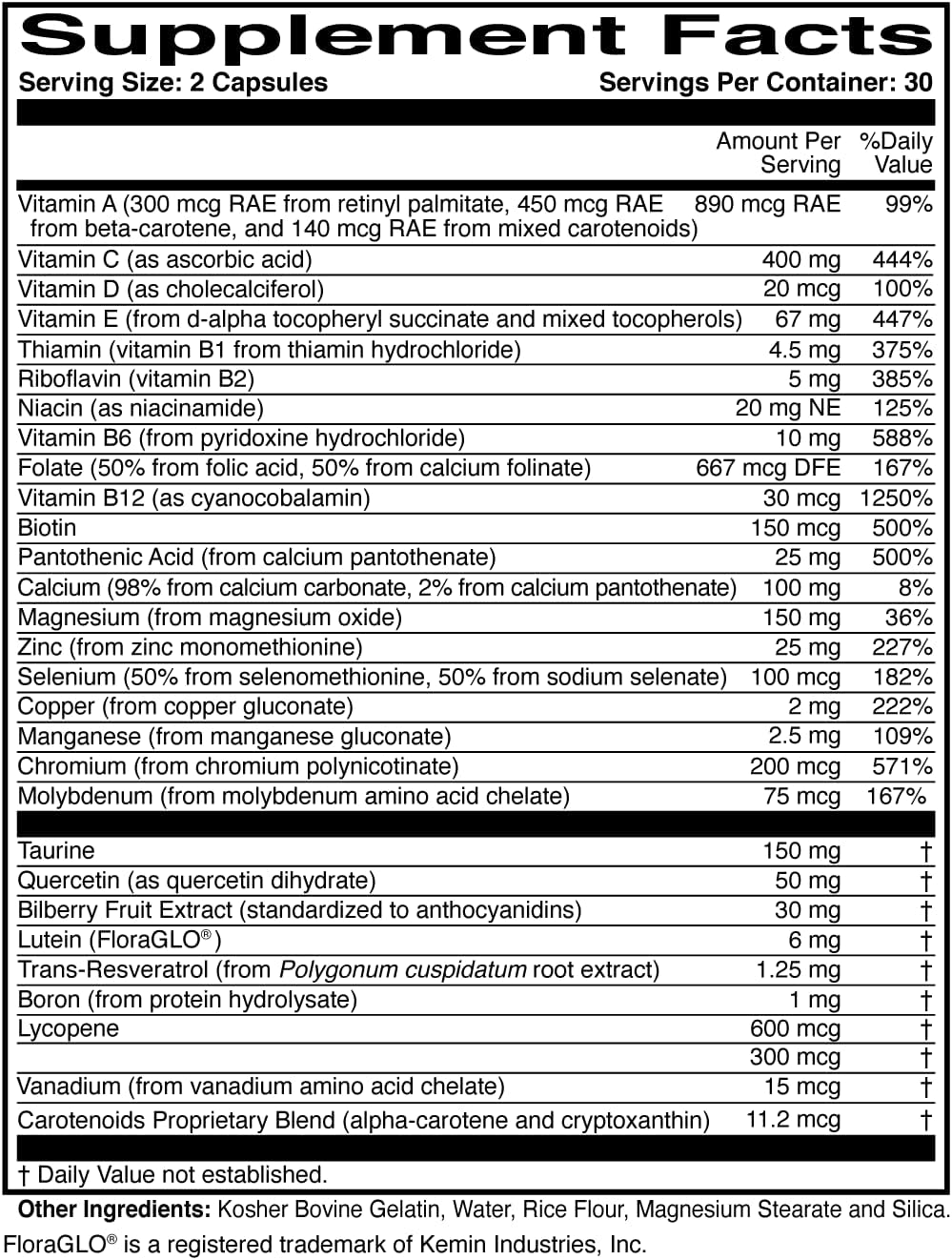 ScienceBased Health OcularEssentials – Daily Multivitamin for Eye Health Support – 60 Capsules - görsel 7