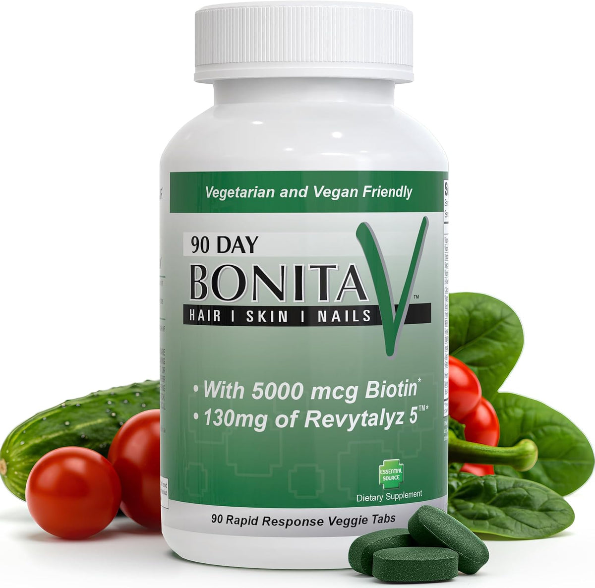 Essential Source Biotin 5000 mcg – Hair, Skin and Nails Vitamins for Women and Men – 30 Tablets - görsel 8