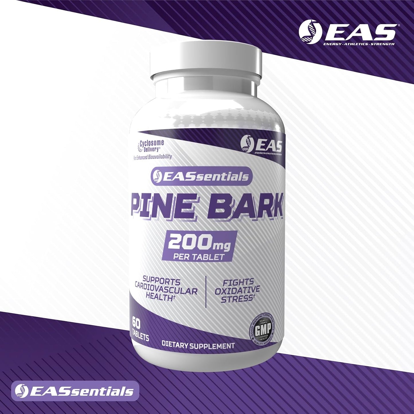 EAS Experimental and Applied Sciences Pine Bark 200mg - Cyclosome Delivery - 60 Tablets - görsel 6