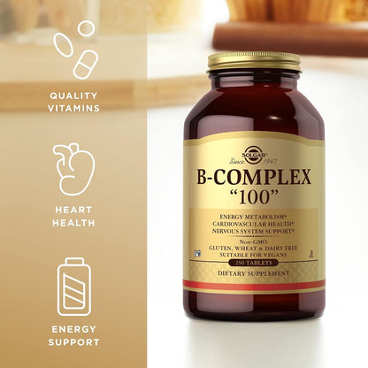 Solgar B-Complex Tablets, 250 Tablets