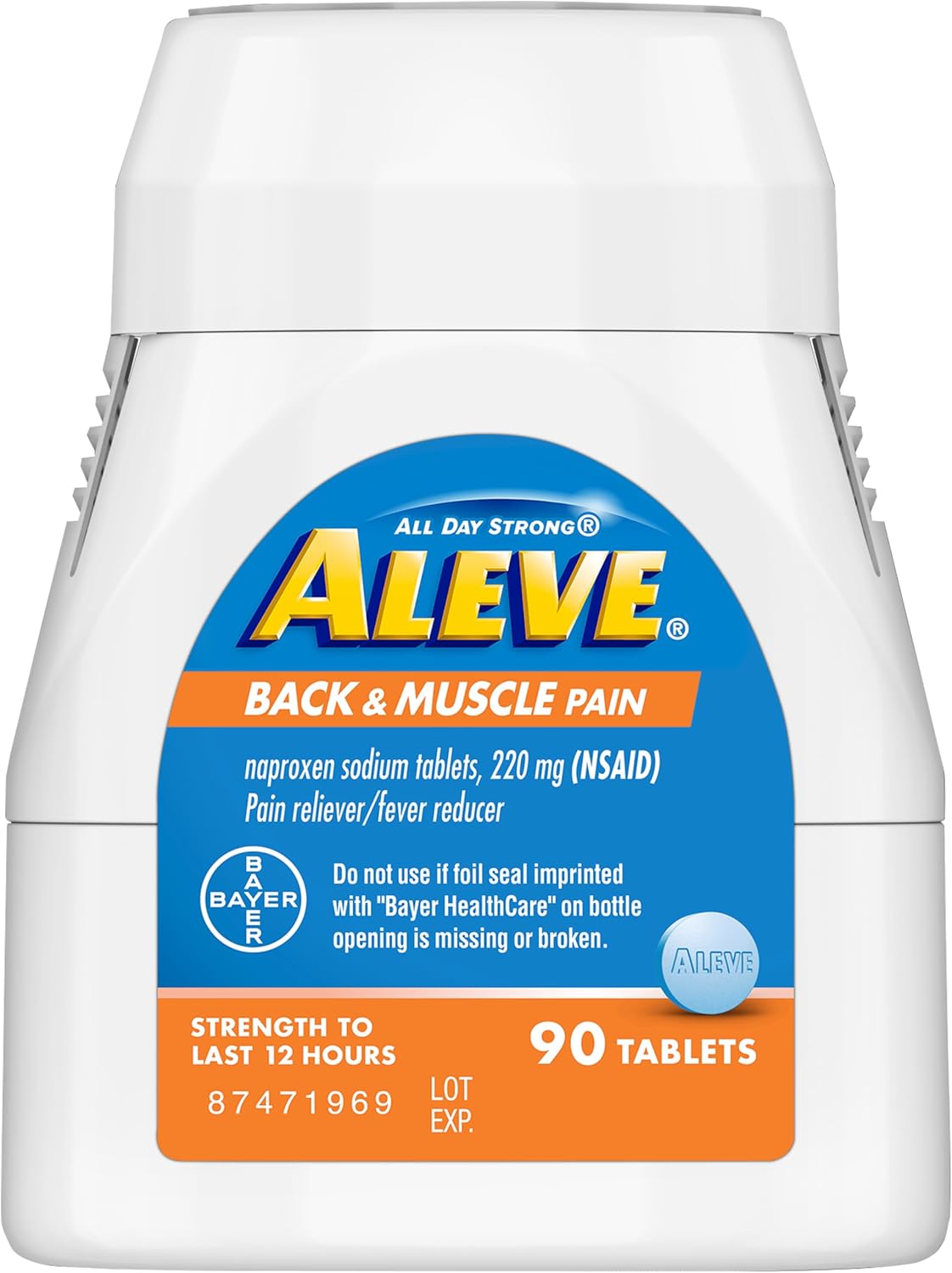 Aleve Back and Muscle Pain Tablets, 90 Tablets - görsel 4