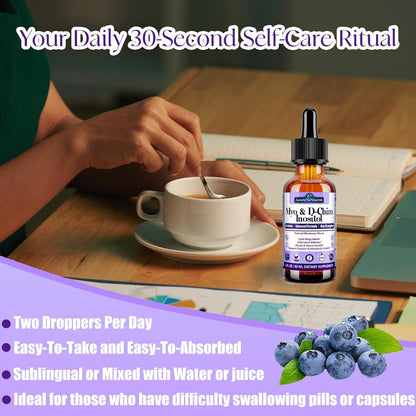 Myo-Inositol & D-Chiro Inositol Supplement for Women - 40:1 Ratio - Supports Hormone Balance & Ovarian Health - with Organic Chaste Tree Berry, Ceylon Cinnamon for Cycle Regulation, Mood & Nerve Function