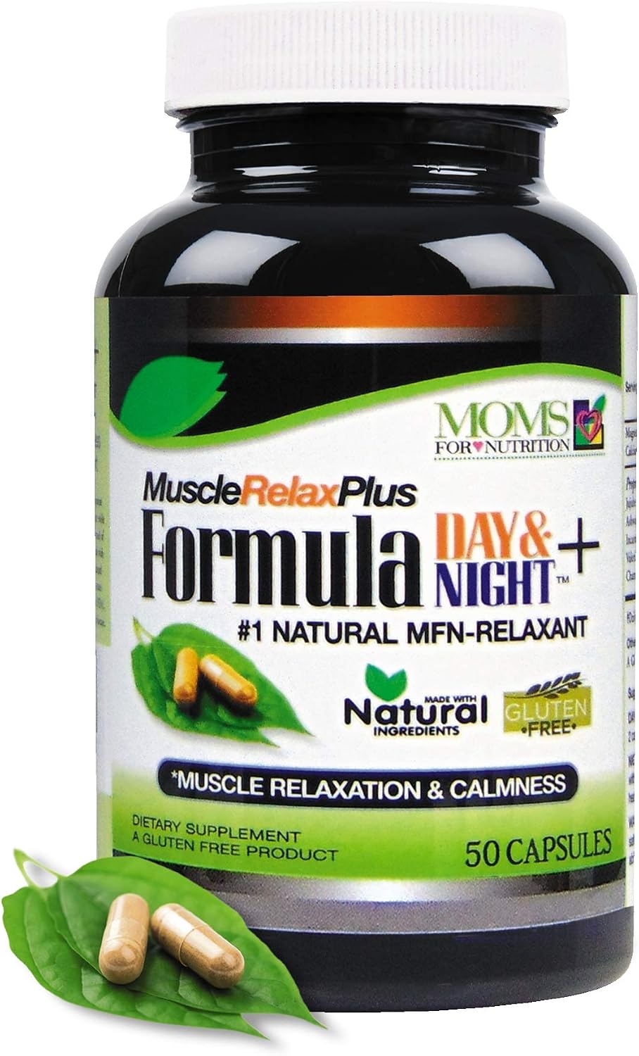 Moms For Nutrition Muscle Relax Formula Plus - 1150 mg Natural Support (50 Capsules) - görsel 1