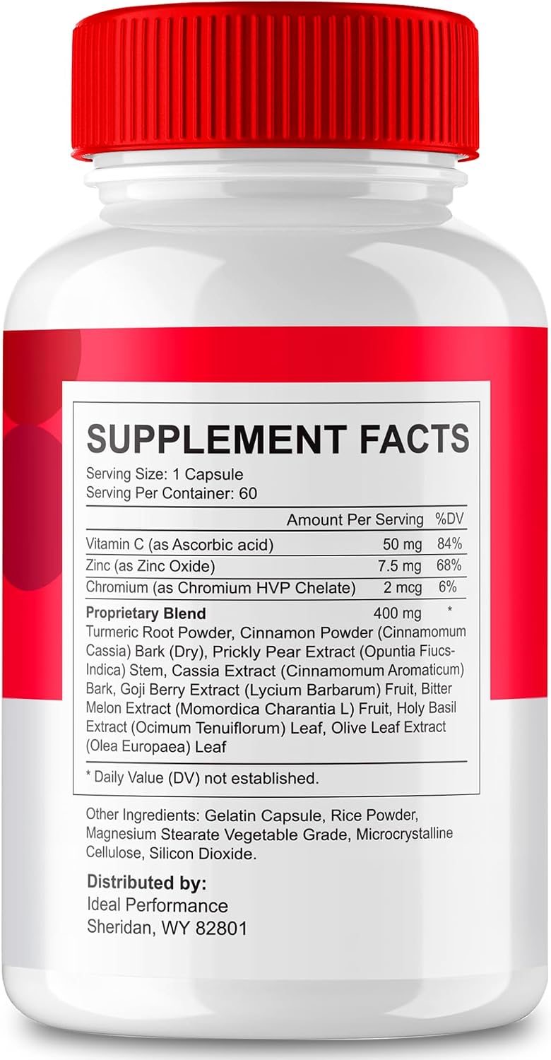 GlucoBio Capsules, Official GlucoBio Support Supplement – Potent Formula, GlucoBio Health and Wellbeing Capsules (60 Capsules) - görsel 2