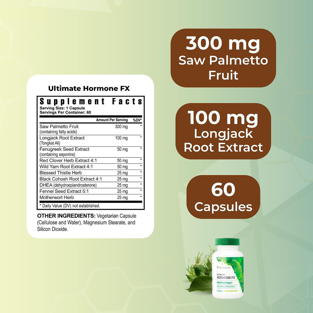 Youngevity Ultimate Hormone FX Capsules, 60 Capsules - görsel 3