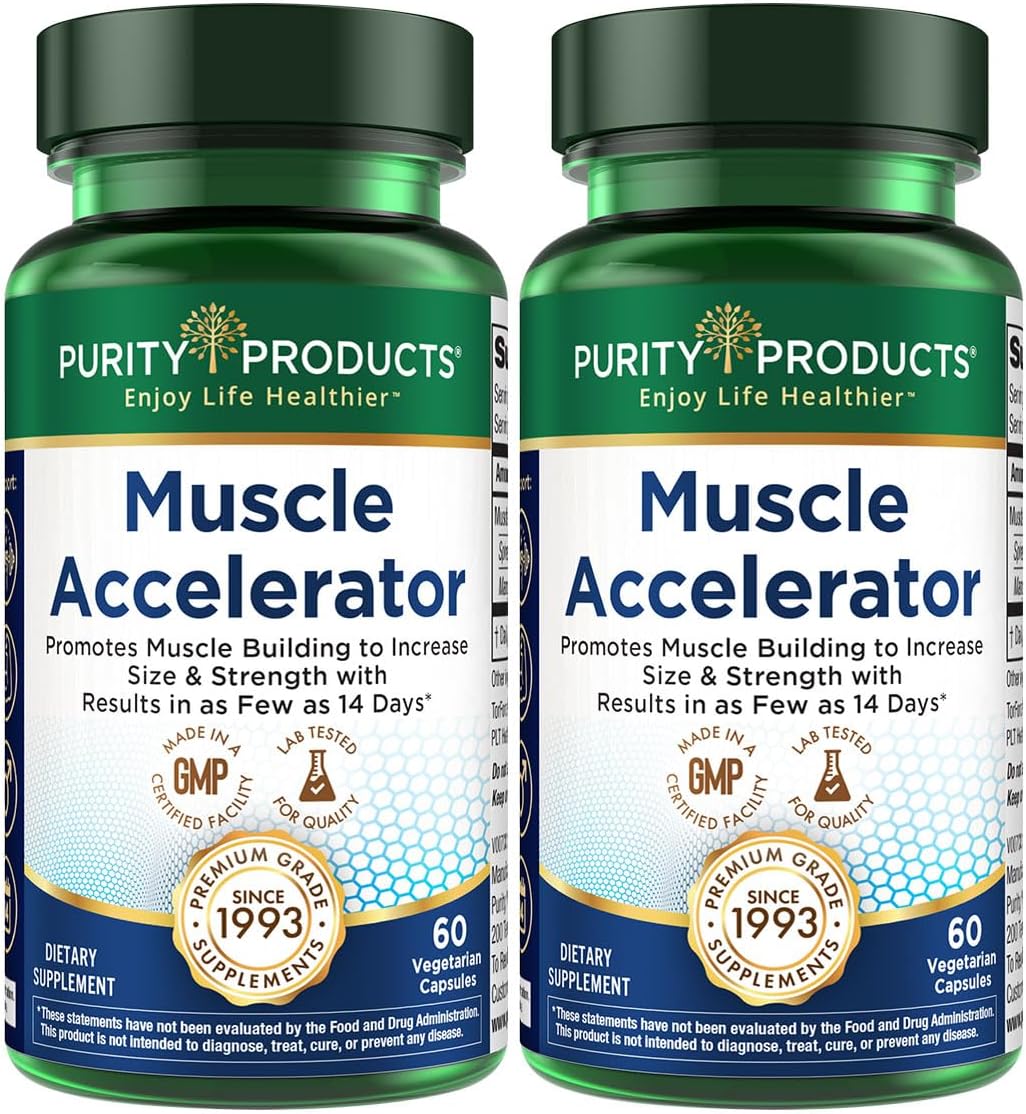 Purity Products Muscle Accelerator 650 mg – Patent-Protected Herbal Blend for Strength, Stamina & Muscle Growth - görsel 10