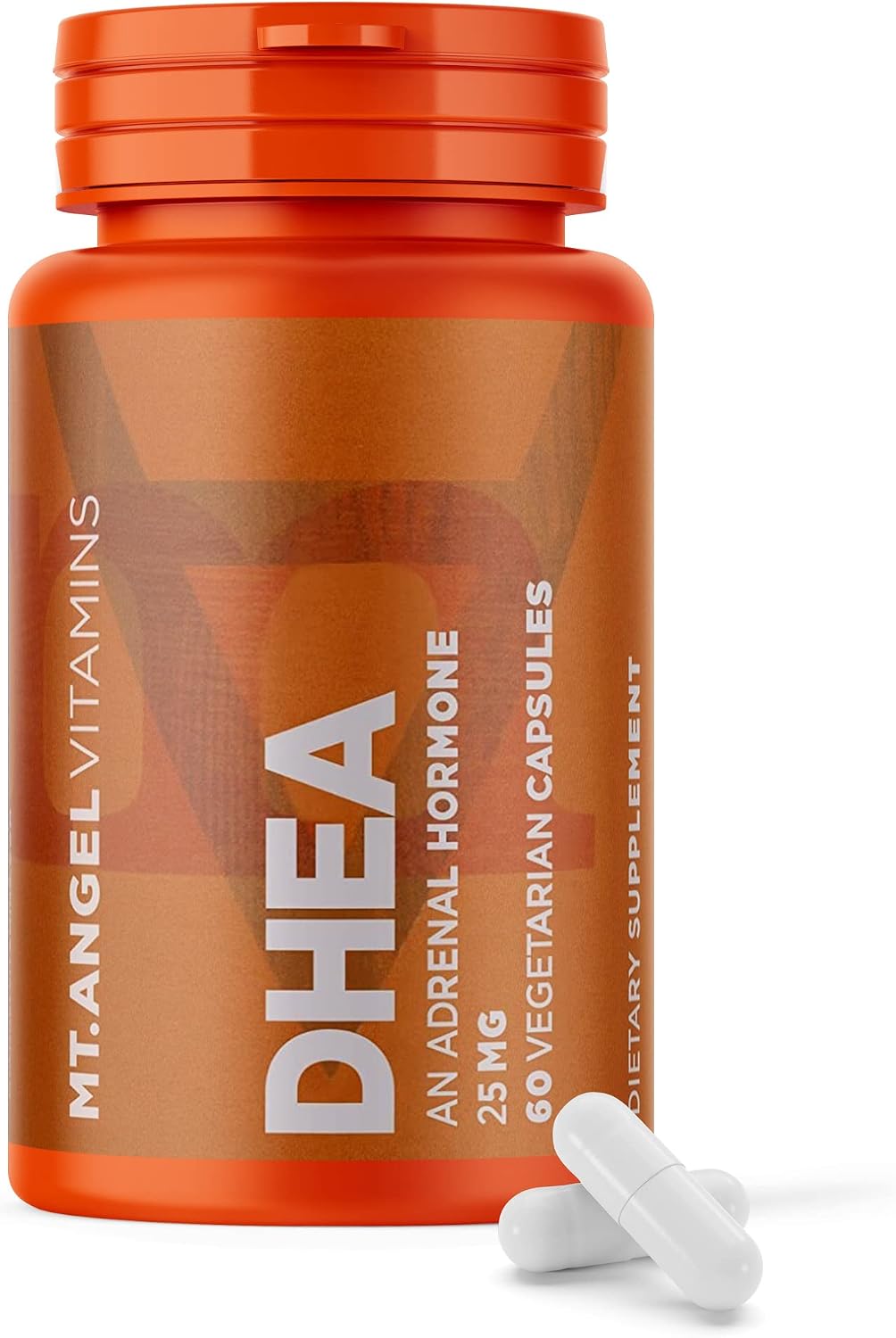 Mt. Angel Vitamins - Pure DHEA 25mg - DHEA Supplement for Men & Women - Support Healthy Ageing, Muscle Integrity, Energy & Hormonal Synthesis - Non-GMO (60 Capsules) - görsel 1
