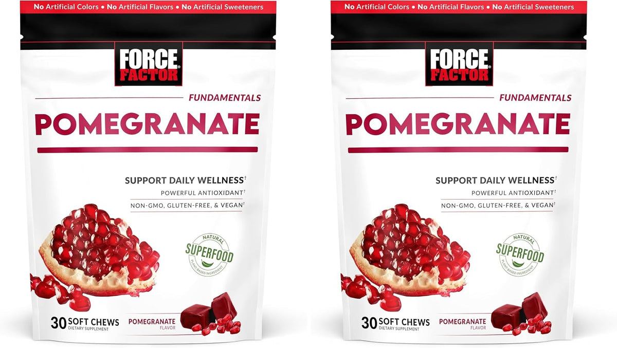 Force Factor Pomegranate Soft Chews – Healthy Ageing, Heart, Bone & Brain Support, 30 Chews - görsel 10