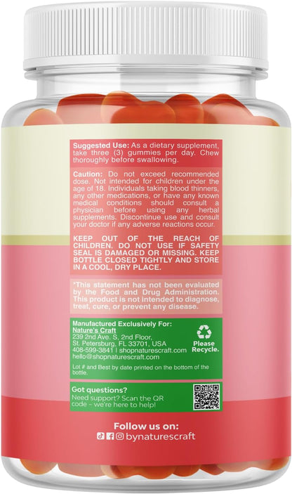 Natures Craft Vegan Prenatal Gummies for Women - Gummy Prenatal Vitamins with Iron, Folic Acid and Superfruit Blend - Chewable Vitamin Gummy Formula (Pineapple and Mango) - 90 Count