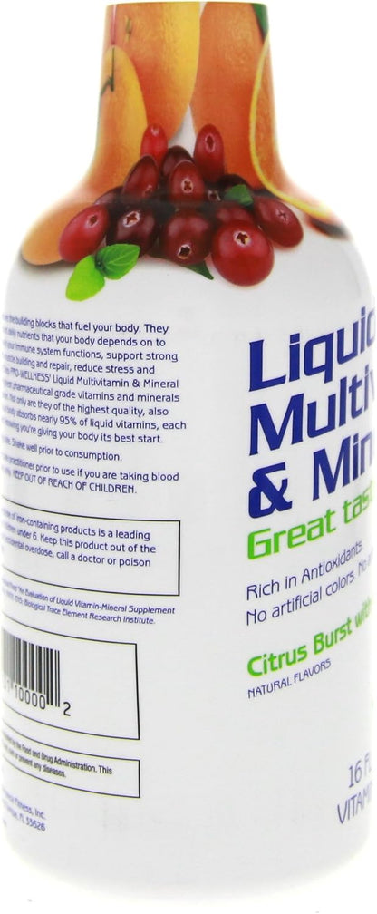 1st Step Pro-Wellness Liquid Multi-Vitamin and Mineral Food Supplement, Citrus Burst, 473 ml (Pack of 2)