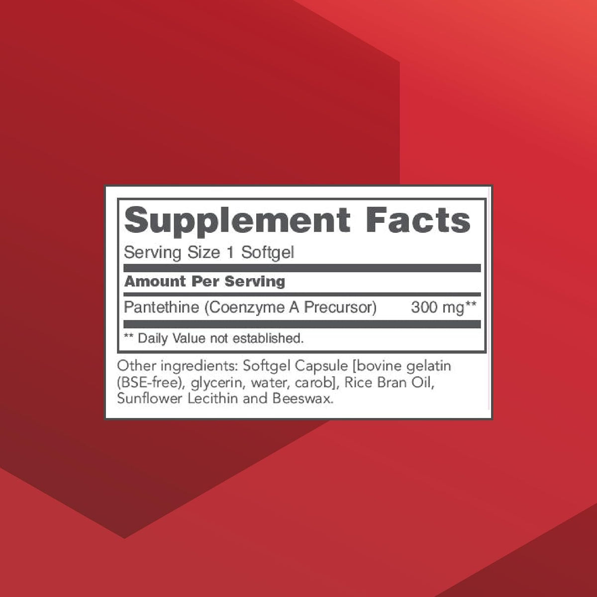 PROTOCOL FOR LIFE BALANCE Pantethine 300mg - Active Form of Vitamin B5 - 60 Softgels - Food Supplement - görsel 2