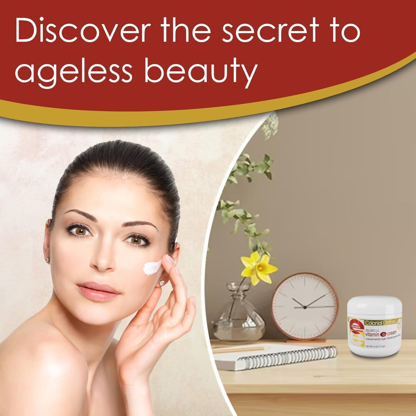 Colonial Dames Concentrated Vitamin E Moisturising Cream - 28,000 IU for Dry Skin & Fine Lines - görsel 3