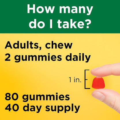 Nature Made Vitamin D3 5000 IU Gummies - Extra Strength - 80 Count
