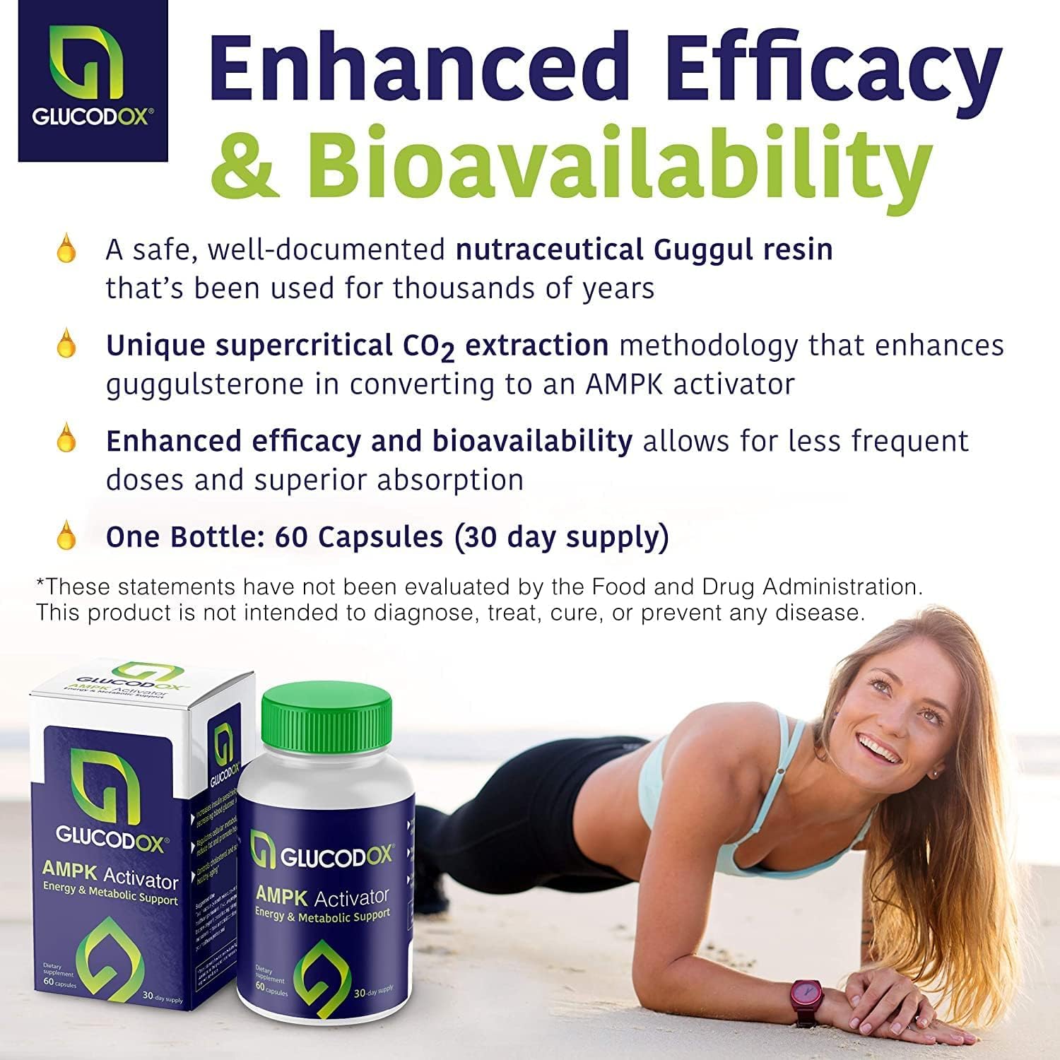 GlucodOX AMPK Activator Supplement – Guggul Extract for Metabolic Support & Longevity - görsel 5
