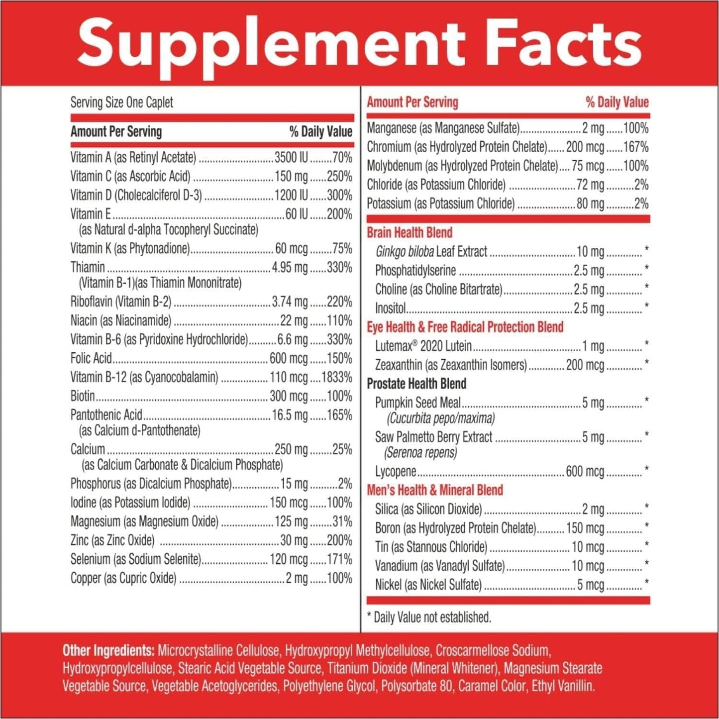 GNC Mega Men 50 Plus One Daily, 60 Capsules - görsel 4