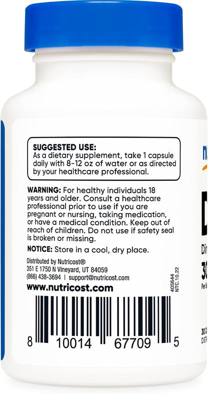 Nutricost DIM Diindolylmethane 300 mg, 30 Capsules