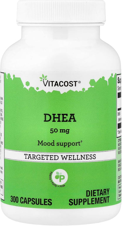 Vitacost DHEA, 50 mg, 300 Capsules