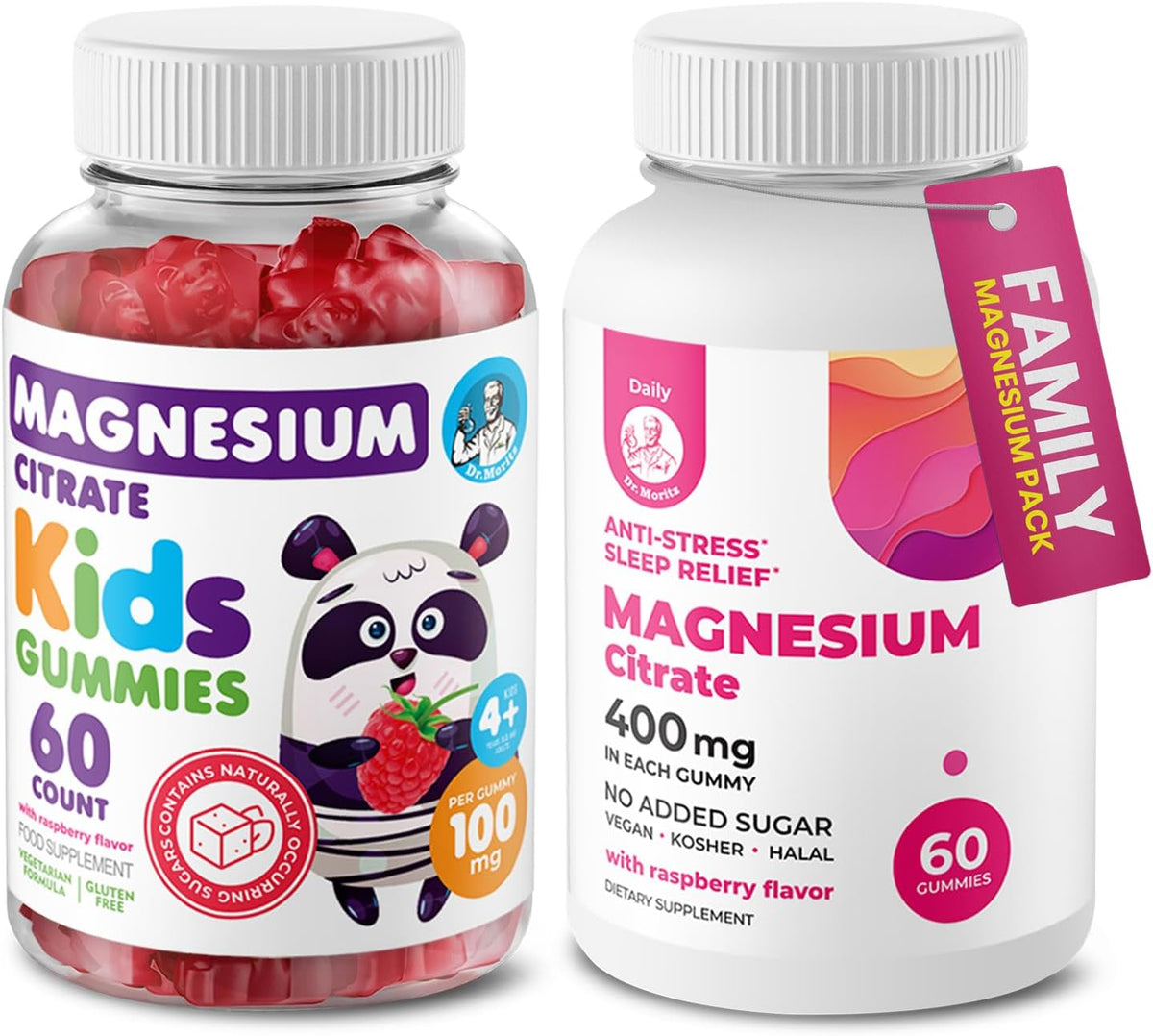 DR. MORITZ Children's Magnesium Gummies and Multivitamin Gummies Bundle - görsel 8
