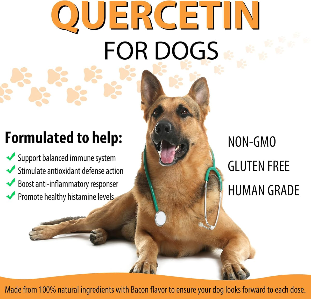 Quercetin for Dogs, Dog Quercetin Liquid Drops, Herbal Supplement for Allergy Relief, Cellular Health, Immune Support, Antioxidant 60 ml-2pcs - görsel 8