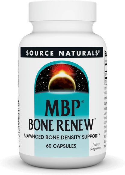 Source Naturals MBP Bone Renew, Milk Protein for Advanced Density Support* – 60 Capsules