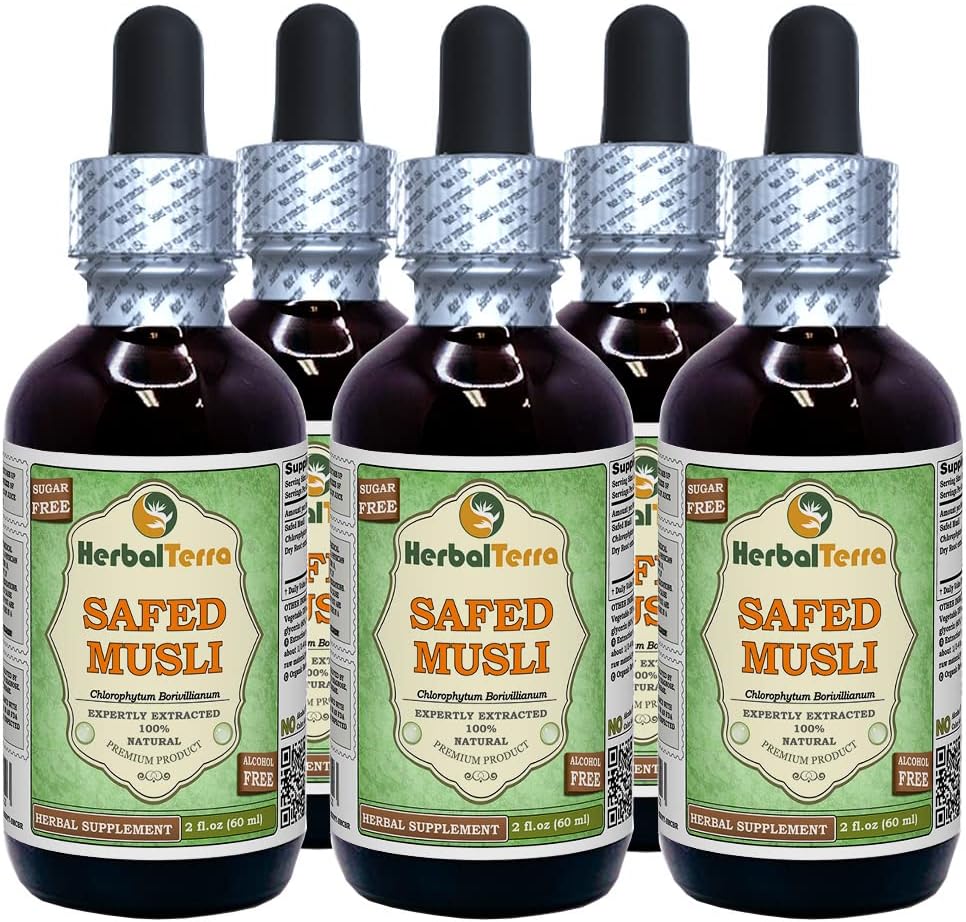 Safed Musli Dried Root Liquid Extract, 120 ml - HerbalTerra - görsel 4