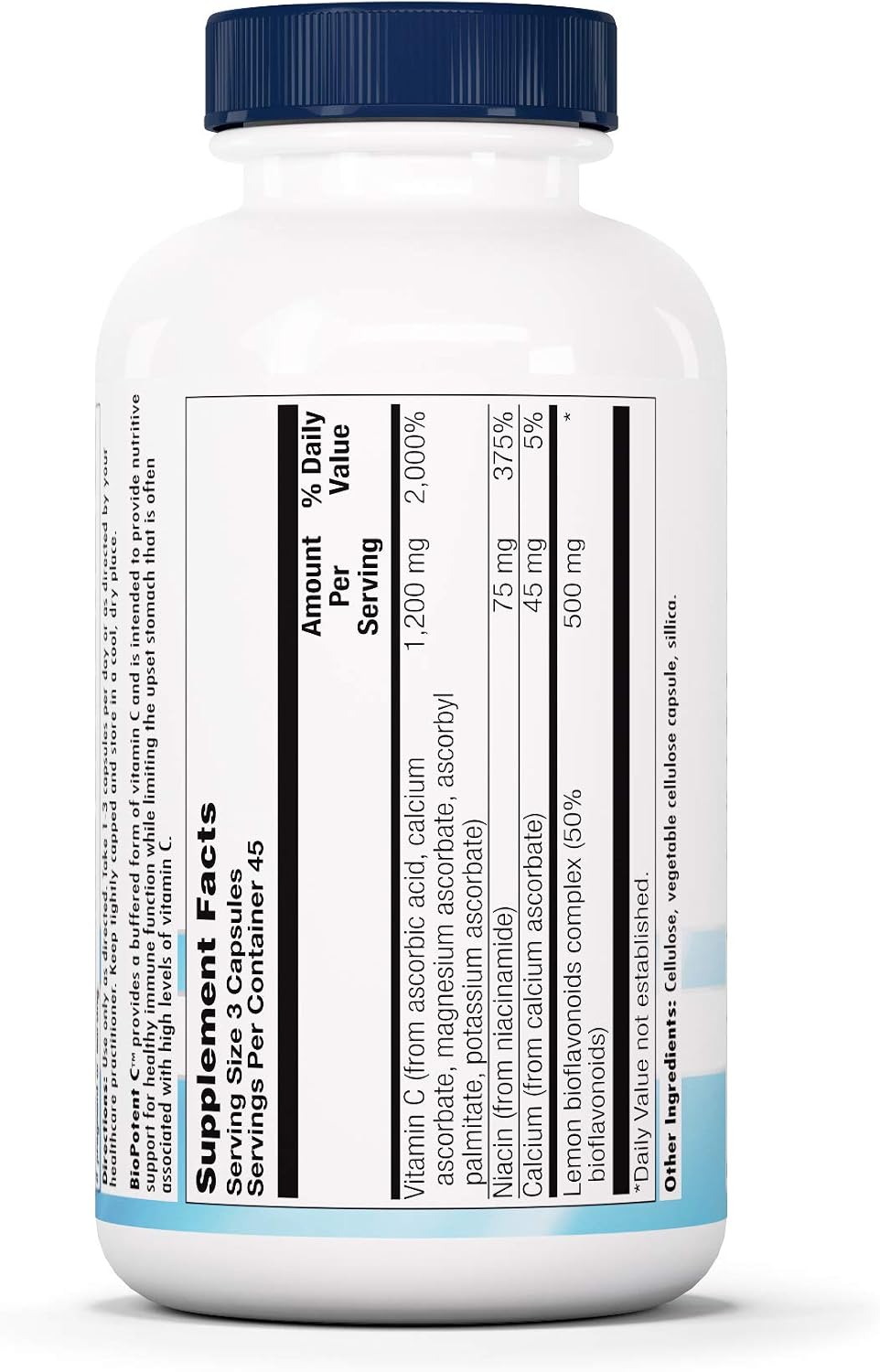 Nutra BioGenesis BioPotent C - Vitamin C with Citrus Bioflavonoids, 135 Vegan Capsules - görsel 3