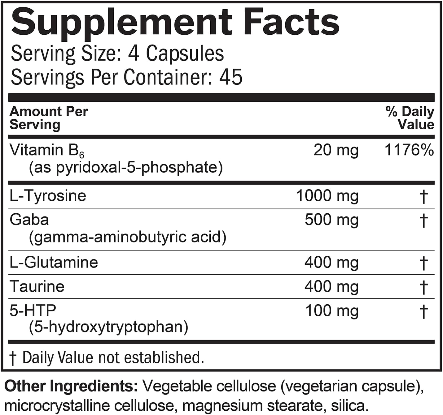 BRAINMD NeuroLink - Brain Function Supplement with GABA, 5-HTP, L-Tyrosine - 180 Capsules - görsel 5