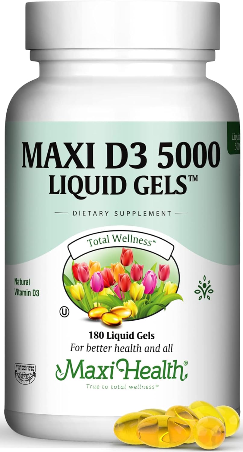 Vitamin D3 5000 IU (125 mcg) - High Strength Vitamin D3 Supplement for Bone and Immune Support - 180 Tablets - görsel 9