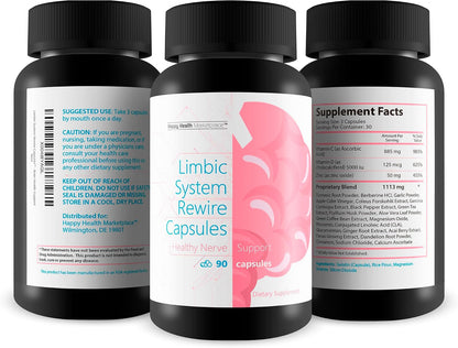 Limbic System Rewire Capsules – Our Best Mood Support Supplement with Vitamin D3 5000 IU