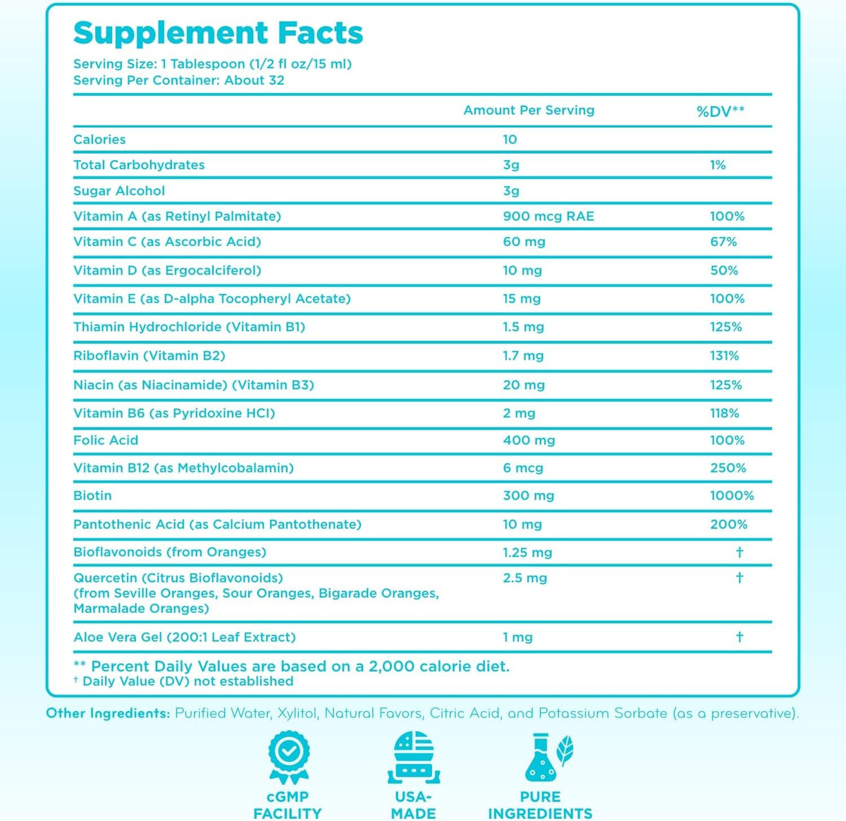 Clear Formulae Sugar Free Liquid Multivitamin for Children – Orange Flavour - görsel 4