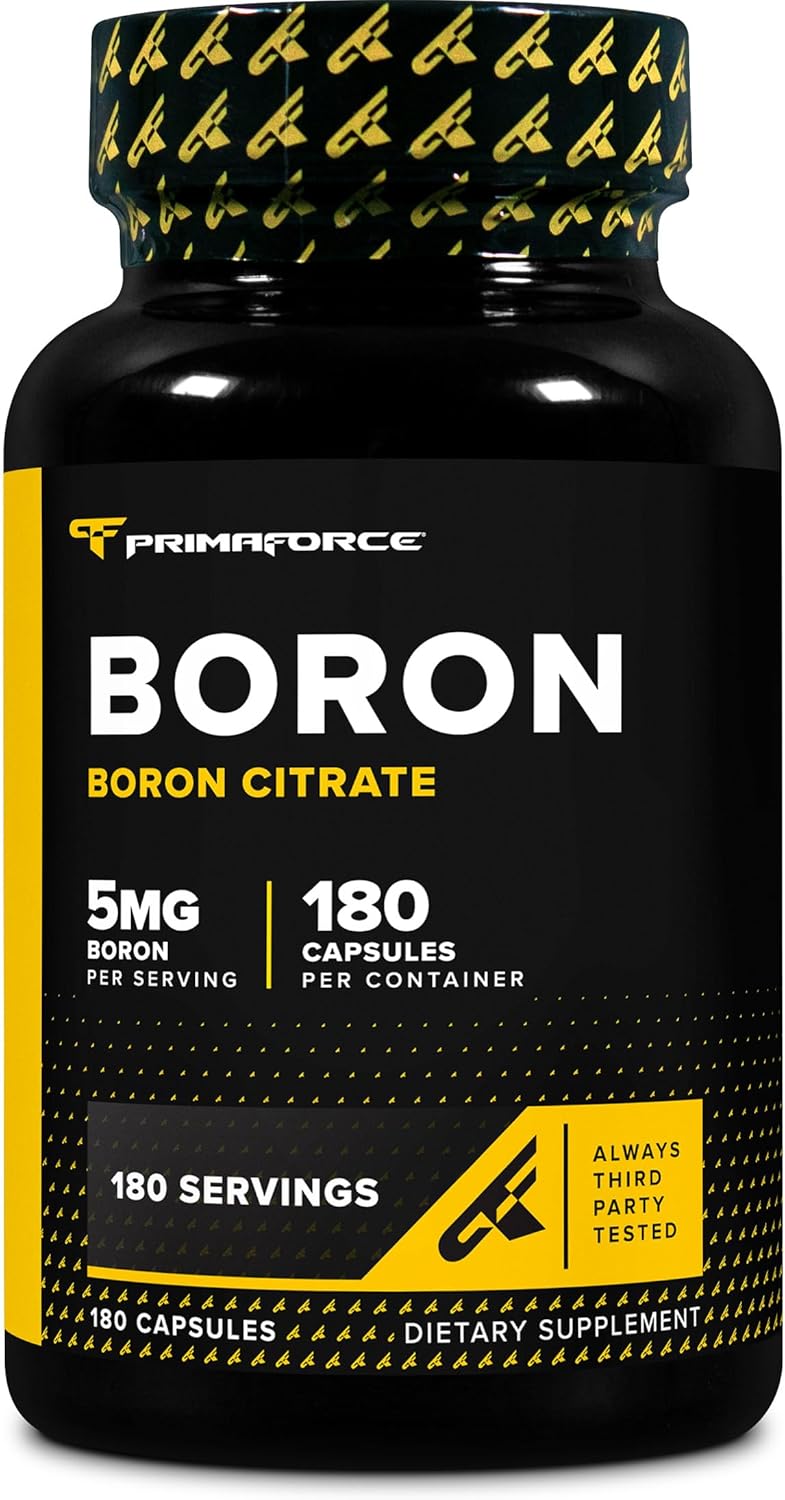 PrimaForce Boron Capsules 5 mg, 180 Vegetarian Capsules - görsel 1