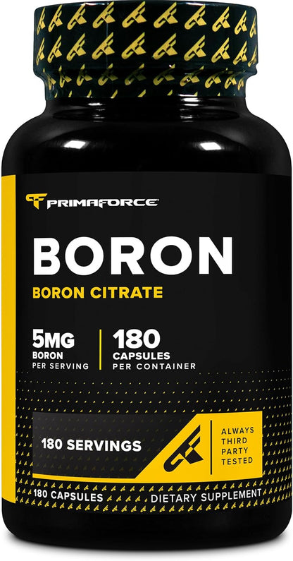 PrimaForce Boron Capsules 5 mg, 180 Vegetarian Capsules