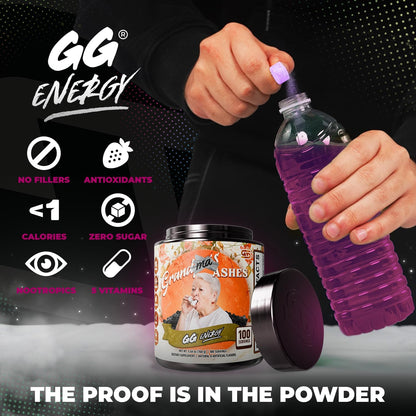 Gamer Supps GG Energy - Grandma's Ashes by Goons (100 Servings) - Keto-Friendly Gaming Energy and Nootropic Blend