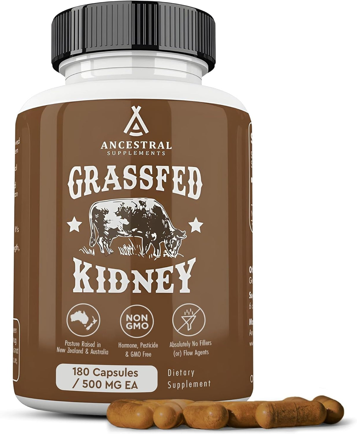 Ancestral Supplements Grass Fed Beef Tallow Capsules, 3000mg, 180 Capsules - görsel 7