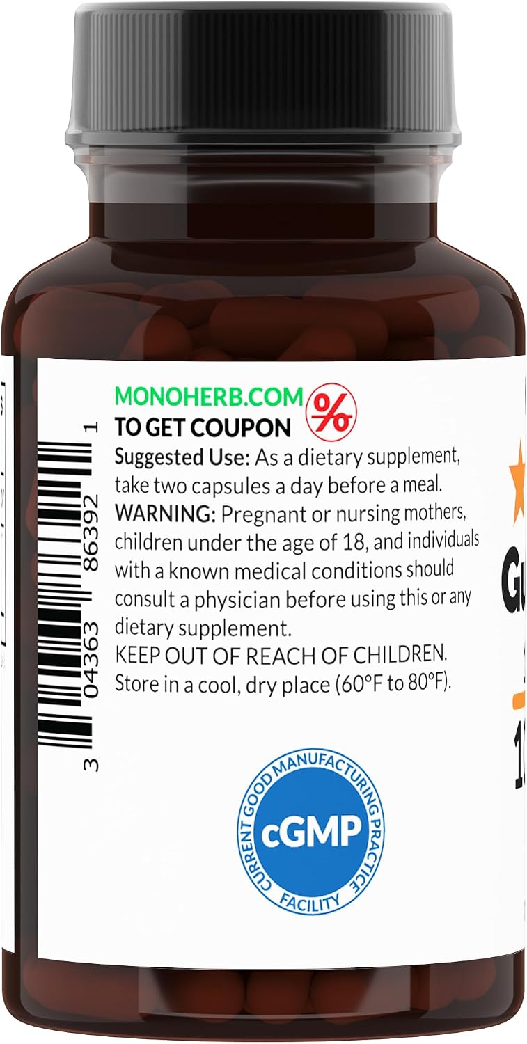 MONOHERB Guava Leaf 10:1 Extract 1000 mg - 90 Capsules - görsel 3